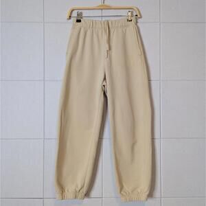 Uniqlo U 100% cotton minimalist cream sweatpants